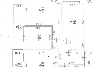 Продам 3-ком. квартиру, 87 м2, Анапа, Крепостная улица, 51к1