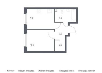 Продажа 1-ком. квартиры, 31.3 м2, Москва, проспект Куприна, 30к9