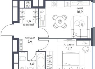 Продается 1-комнатная квартира, 43 м2, Москва, ВАО, Тагильская улица, 4В