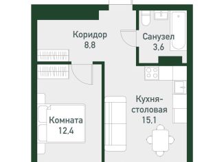 Продаю 1-ком. квартиру, 40 м2, Челябинская область, Спортивная улица