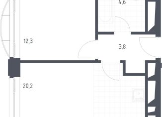 Продажа 1-ком. квартиры, 40.5 м2, Москва, метро Тульская, Новоданиловская набережная, 8к2