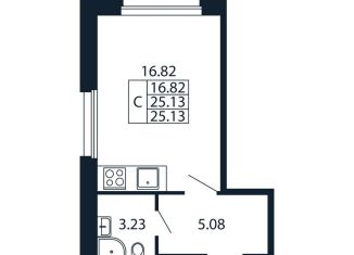 Квартира на продажу студия, 25.1 м2, Ленинградская область