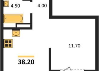 Продам 1-ком. квартиру, 38.2 м2, посёлок Озёрный, Кедровая улица, 80/3