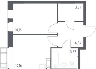 Продам 1-комнатную квартиру, 31.9 м2, село Лайково