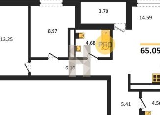 Продается двухкомнатная квартира, 65.1 м2, Ростов-на-Дону, Пролетарский район, Чувашский переулок, 13/123