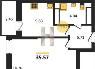 Продам 1-комнатную квартиру, 35.6 м2, Ростов-на-Дону, Октябрьский район