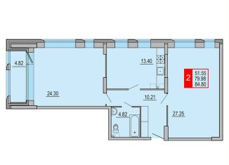 Продается 2-комнатная квартира, 84.8 м2, Тверь, Петербургское шоссе, 3к2