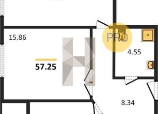 Продажа двухкомнатной квартиры, 57.3 м2, Ростовская область, улица 1-й Пятилетки