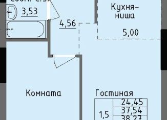 Продаю 1-ком. квартиру, 38.3 м2, Ижевск, улица Луначарского