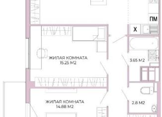 Продается 3-комнатная квартира, 79 м2, Пенза, Октябрьский район, Побочинская улица, с17