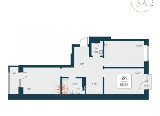 Продается 2-ком. квартира, 65.6 м2, Новосибирск, Красный проспект, 167к4, метро Заельцовская