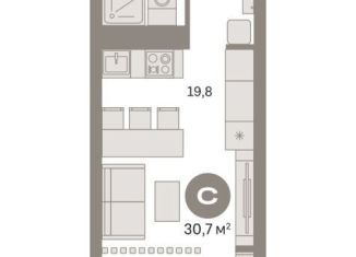 Продается квартира студия, 30.7 м2, Москва, Нижегородский район