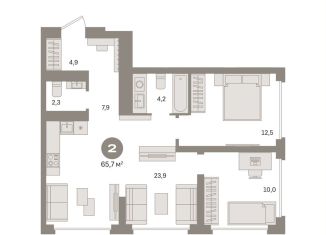 Продаю 2-комнатную квартиру, 65.7 м2, Москва, Нижегородский район