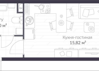 Продам квартиру студию, 24.7 м2, Сертолово