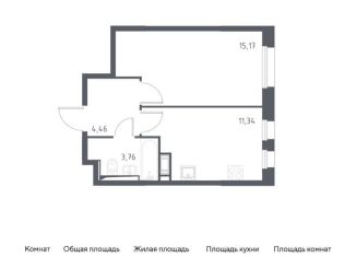 Продажа 1-ком. квартиры, 34.7 м2, Ленинградская область, жилой комплекс Новые Лаврики, 1.1