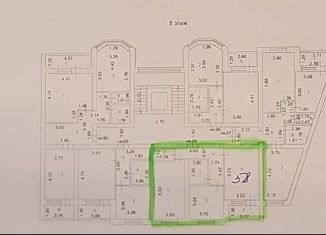 Продам 2-ком. квартиру, 53.5 м2, Пензенская область, Лазурная улица, 1