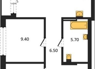 Продается двухкомнатная квартира, 59.8 м2, Новосибирск, метро Гагаринская, улица Аэропорт, 88