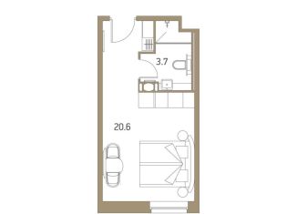 Продам квартиру студию, 24.5 м2, Санкт-Петербург, Херсонский проезд, 6, муниципальный округ Смольнинское