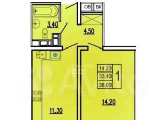 Однокомнатная квартира на продажу, 38 м2, Краснодар, Фабричная улица, 4, Фабричная улица