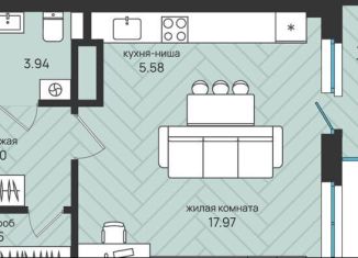 Продажа 1-ком. квартиры, 36 м2, Архангельская область