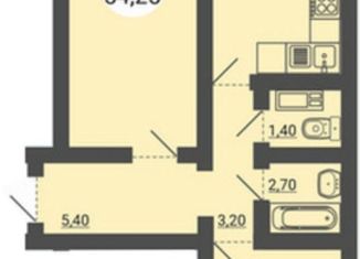 Продается 2-комнатная квартира, 54 м2, Челябинская область, улица Короленко, 4В