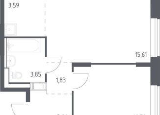 Продается 1-комнатная квартира, 37.4 м2, село Лайково