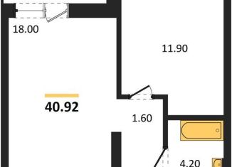 Продается 1-ком. квартира, 40.9 м2, Новосибирск, метро Заельцовская, улица Аэропорт, 88