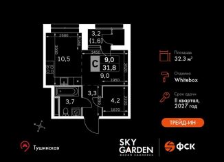 Продажа квартиры студии, 32.3 м2, Москва, район Покровское-Стрешнево, Строительный проезд, 9с9