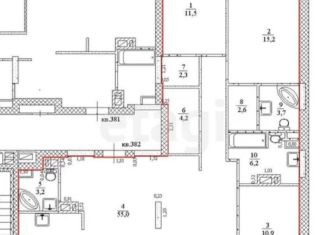 Продажа 4-ком. квартиры, 116.9 м2, Ульяновская область, улица Минаева, 48А