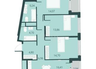 Продаю 3-комнатную квартиру, 88.9 м2, Тюмень