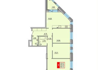 Продаю 3-комнатную квартиру, 99.1 м2, Тверь, Петербургское шоссе, 3к1, Заволжский район