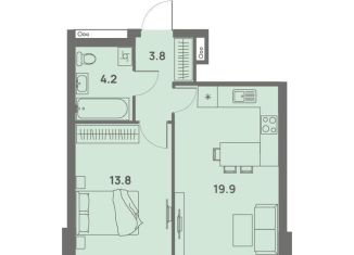 Продам 2-комнатную квартиру, 41.7 м2, Пермский край