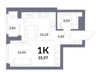 Продам квартиру студию, 33.1 м2, Новосибирск, Горская улица, 2/1