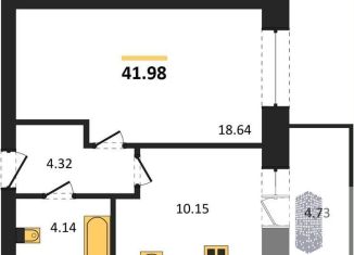 Однокомнатная квартира на продажу, 42 м2, Богучар