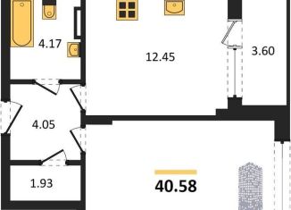 Продаю 1-комнатную квартиру, 40.6 м2, Воронеж, Левобережный район, Ленинский проспект, 108А