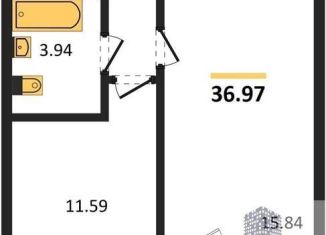 Продается однокомнатная квартира, 37 м2, Воронежская область