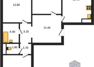 Продается трехкомнатная квартира, 83.3 м2, Воронеж, Советский район, улица Полковника Богомолова, 5