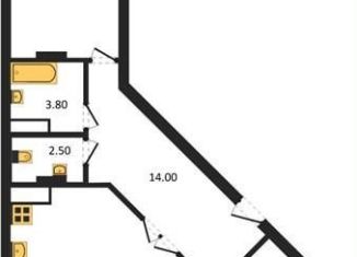 Продается 2-ком. квартира, 74.3 м2, Воронеж, Железнодорожный район, улица Фёдора Тютчева, 93/4