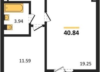 Продажа однокомнатной квартиры, 40.8 м2, село Новая Усмань