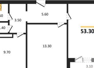 Продажа 2-комнатной квартиры, 53.3 м2, Воронеж, улица Шишкова, 140Б/16