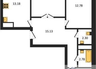 Продажа трехкомнатной квартиры, 77.4 м2, Воронежская область, улица Рокоссовского, 47