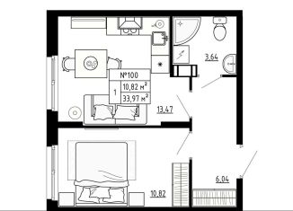 Продается 1-ком. квартира, 34 м2, Ленинградская область, улица Якова Золина