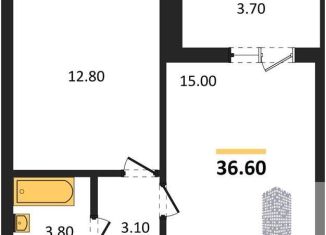 Продается однокомнатная квартира, 36.6 м2, Воронеж, Коминтерновский район