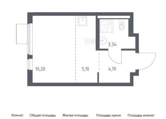 Продается квартира студия, 22.8 м2, Московская область, жилой комплекс Горки Парк, 8.1