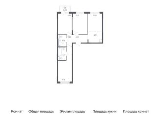 Продажа 3-ком. квартиры, 70.4 м2, Тюмень, Ленинский округ, жилой комплекс Чаркова 72, 2.2