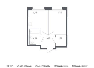 Продается 1-комнатная квартира, 30.5 м2, Тюмень, жилой комплекс Чаркова 72, 2.2