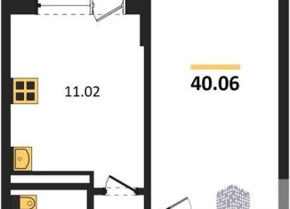 Продажа 1-ком. квартиры, 40.1 м2, Воронеж, Коминтерновский район, улица Славы, 7