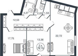 Продам двухкомнатную квартиру, 78.2 м2, Тверская область
