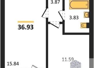 Продаю 1-комнатную квартиру, 36.9 м2, Воронеж, Ленинский район