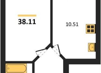 1-комнатная квартира на продажу, 38.1 м2, Воронеж, Центральный район